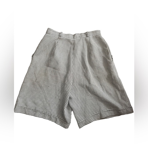Vintage checkered pleated high waisted Shorts - Picture 2 of 4